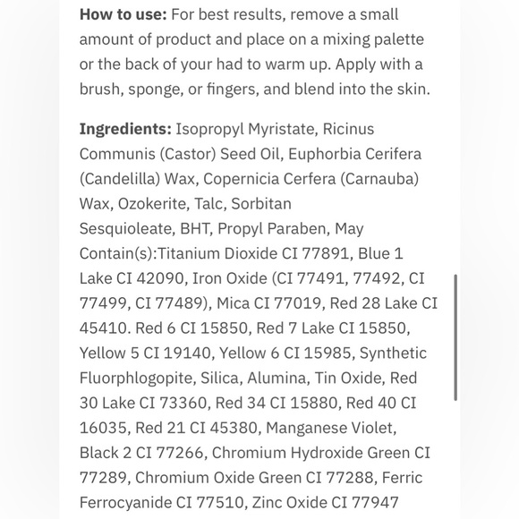 RCMA Makeup Foundation Quad - Cream and Tan Shades  Olive range OL - Picture 3 of 3